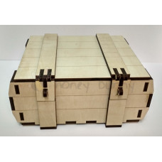 Деревянная сувенирная коробка шкатулка "Сундучок" 195х160х60мм