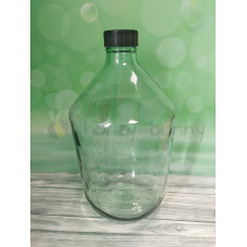 10000 Стеклянная бутыль "Казацкий" 10л, прозрачное стекло, крышка