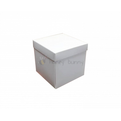 Коробка для подарка белая 19х19х8