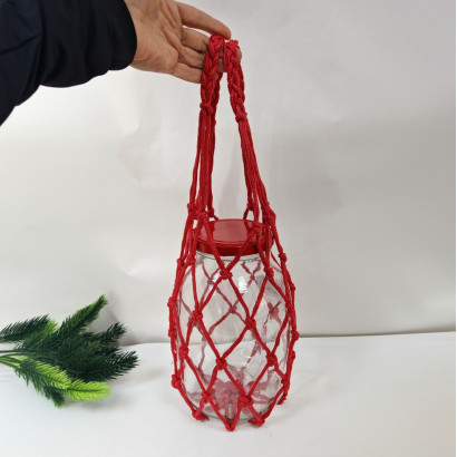 АВОСЬКА КРАСНАЯ ДЛЯ БУТЫЛЕЙ 5-7л, размер S