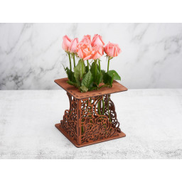 Подставка деревянная штатив для цветов на 9 пробирок 60мл "Нежность" Подставка деревянная штатив для цветов на 9 пробирок 60мл "Нежность"