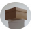 Коробка картонная для подарка крафт 15х15х10