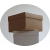 Коробка картонная для подарка крафт 15х15х10