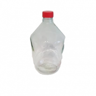 10000 СТЕКЛЯННАЯ БУТЫЛЬ КАЗАЦКАЯ 10000МЛ ПРОЗРАЧНАЯ С КОЛПАЧКОМ