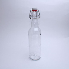 купить Стеклянная бутылка с бугельным замком 0,5 л, прозрачная