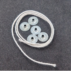 Фитиль хлопковый 50 см с держателем 5 шт в комплекте Фитиль хлопковый 50 см с держателем 5 шт в комплекте