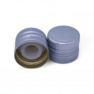 31,5 КОЛПАЧОК АЛЮМИНИЕВЫЙ С РЕЗЬБОЙ И ДОЗАТОРОМ 31,5*24 СЕРЕБРЯНЫЙ