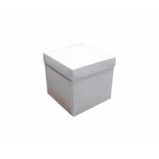Коробка для подарка белая 23х23х8