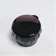 Крышка-мельница пластиковая для специй черная