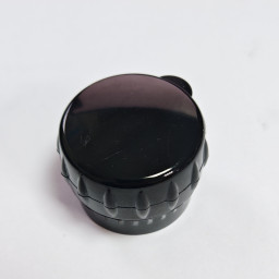 Крышка-мельница пластиковая для специй черная
