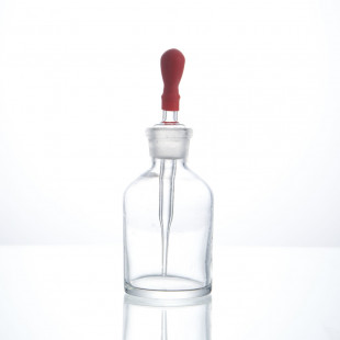 Капельница Страшейна 2-60 мл, светлая с пробкой и пипеткой