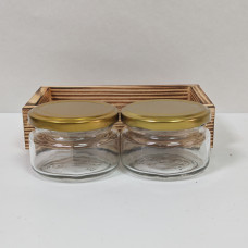 Набор 2 стеклянных баночек Икра 100 мл в боксе Набор 2 стеклянных баночек Икра 100 мл в боксе