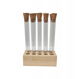 Подставка-штатив деревянный Кватрадец с 10 пробирками в комплекте