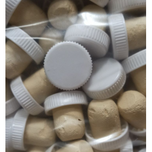 ПРОБКА КОРКОВАЯ 2хКОМПОНЕНТНАЯ КАМЮ Т-ОБРАЗНАЯ БЕЛАЯ НАПОЛЕОН 19,5ММ